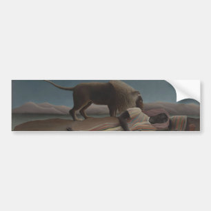 The Sleeping Gypsy by Henri Rousseau Bumper Sticker