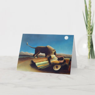 "The Sleeping Gypsy" by Henri Rousseau Card