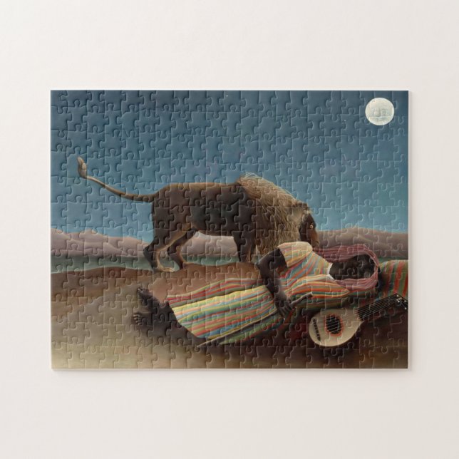 The Sleeping Gypsy by Henri Rousseau Jigsaw Puzzle (Horizontal)