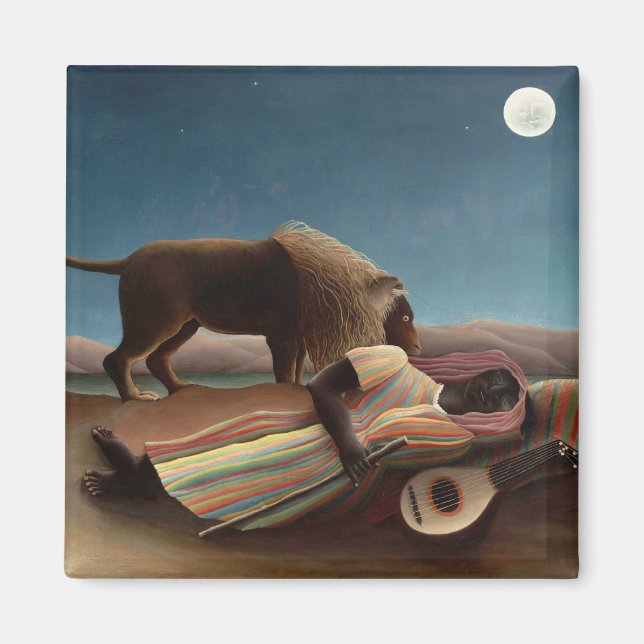 The Sleeping Gypsy, Henri Rousseau Magnet (Front)