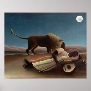 The Sleeping Gypsy, Henri Rousseau Poster