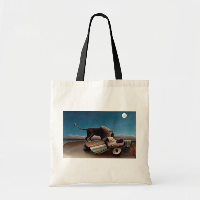 The Sleeping Gypsy, Henri Rousseau Tote Bag (Front)
