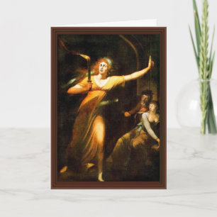 The Sleepwalking Lady Macbeth By Füssli Johann Hei Card