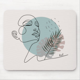 The sleepy-minimalist art dreamer Mouse Pad