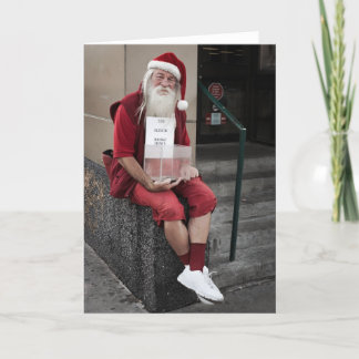 The sleigh Broke Down Holiday Card