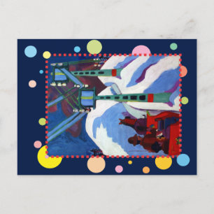 The Sleigh Ride by Ernst Ludwig Kirchner Postcard