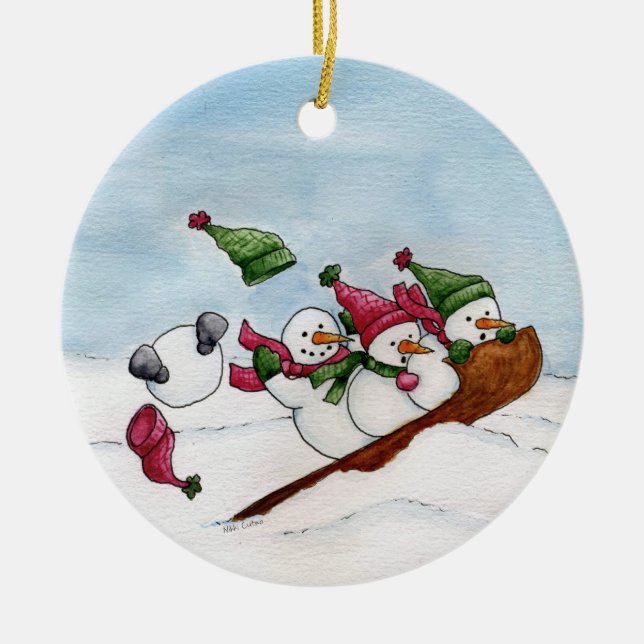 The Sleigh Ride Ornament (Front)