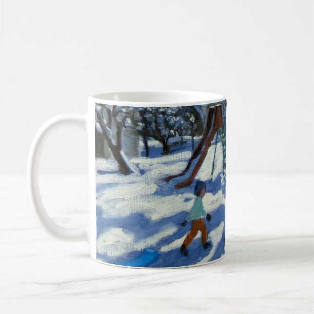 The slide in winter Bourg St Moritz Coffee Mug (Left)