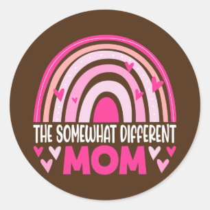 The Slightly Different Mum Puzzle Rainbow Mothers Classic Round Sticker