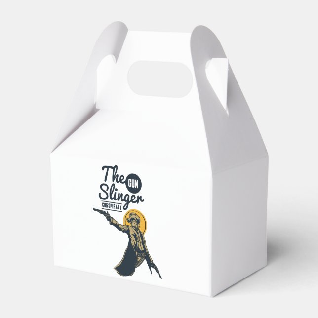 the slinger gun conspiracy favour box (Front Side)