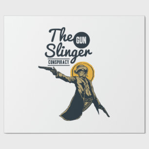 the slinger gun conspiracy wrapping paper