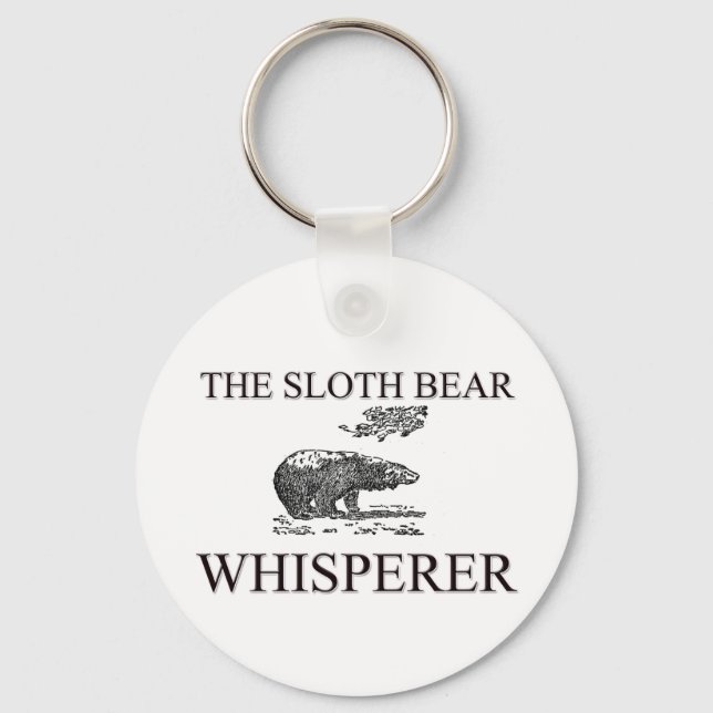 The Sloth Bear Whisperer Key Ring (Front)