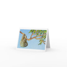 The Sloth Note Card