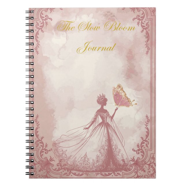 The Slow Bloom Journal – Esthetic Notebook (Front)
