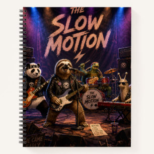 The Slow Motion Funny Animal Rock Band Notebook