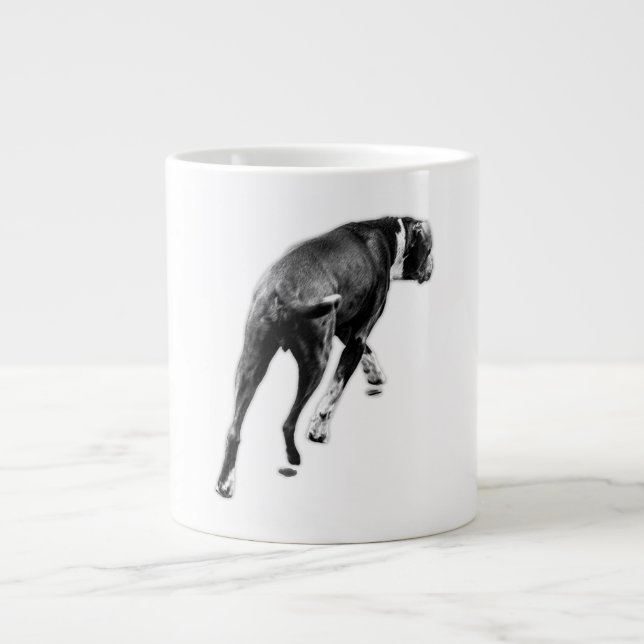 The Slow Pivot – B&W Motion Study Large Coffee Mug (Front)