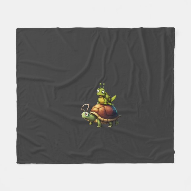 The Slowest Wild Ride. Fleece Blanket (Front (Horizontal))