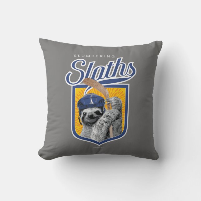 The Slumbering Sloths (Hockey Team) Cushion (Front)