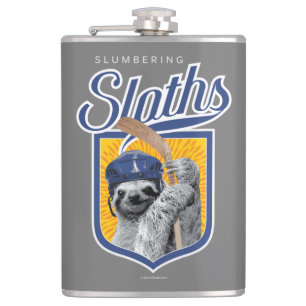 The Slumbering Sloths (Hockey Team) Hip Flask