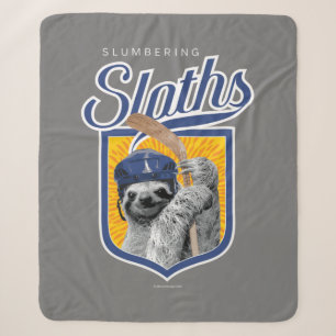 The Slumbering Sloths (Hockey Team) Sherpa Blanket