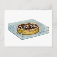 The Small Cake Said Eat Me, So Alice Did!