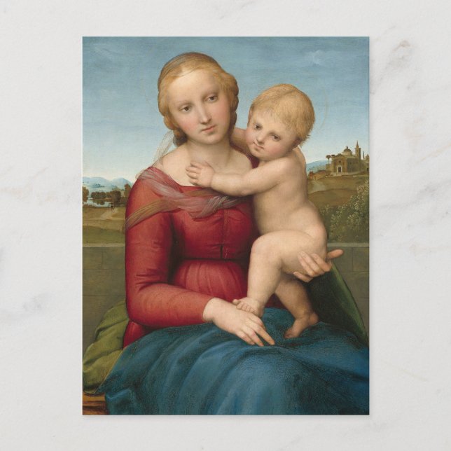 The Small Cowper Madonna by Raphael Postcard (Front)