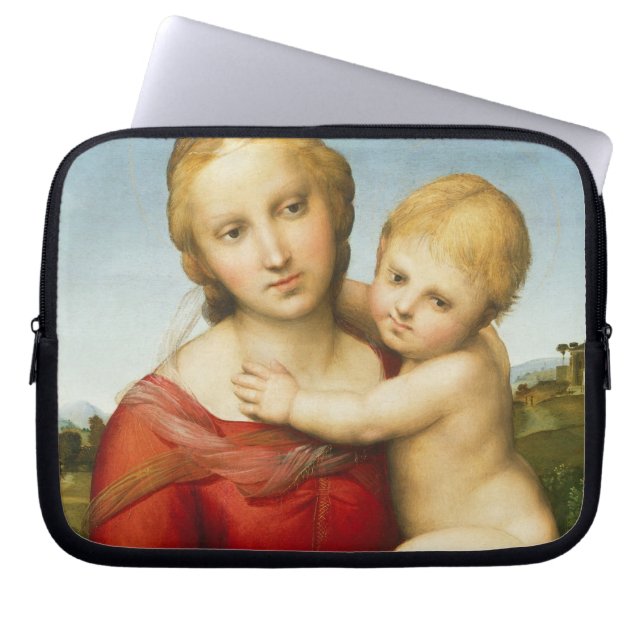 The Small Cowper Madonna, c.1505 (oil on panel) Laptop Sleeve (Front)