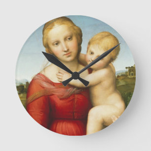 The Small Cowper Madonna, c.1505 (oil on panel) Round Clock
