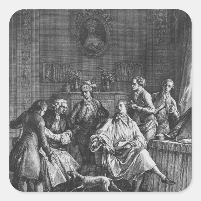 The Small Toilette Square Sticker (Front)