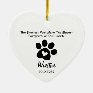 The Smallest Feet Make The Biggest Footprints on Ceramic Ornament