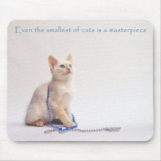 The Smallest of Cats Mouse Pad: Farrah Mouse Pad