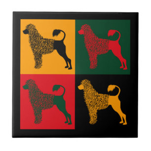 The smart Portuguese water dog Ceramic Tile