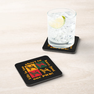 The smart Portuguese water dog  Coaster