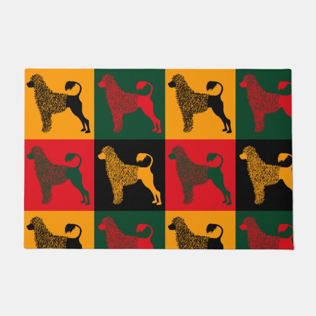 The smart Portuguese water dog  Doormat (Front)