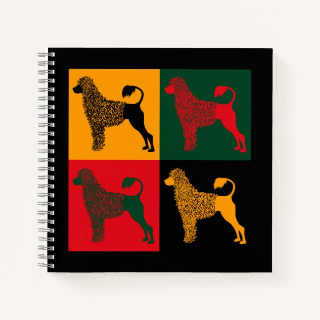 The smart Portuguese water dog  Notebook (Front)