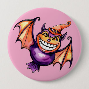 The Smiling Bat 10 Cm Round Badge