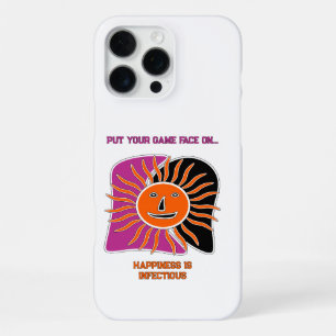 The smiling sun face magnet iPhone 16 pro max case
