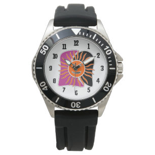 The smiling sun face watch