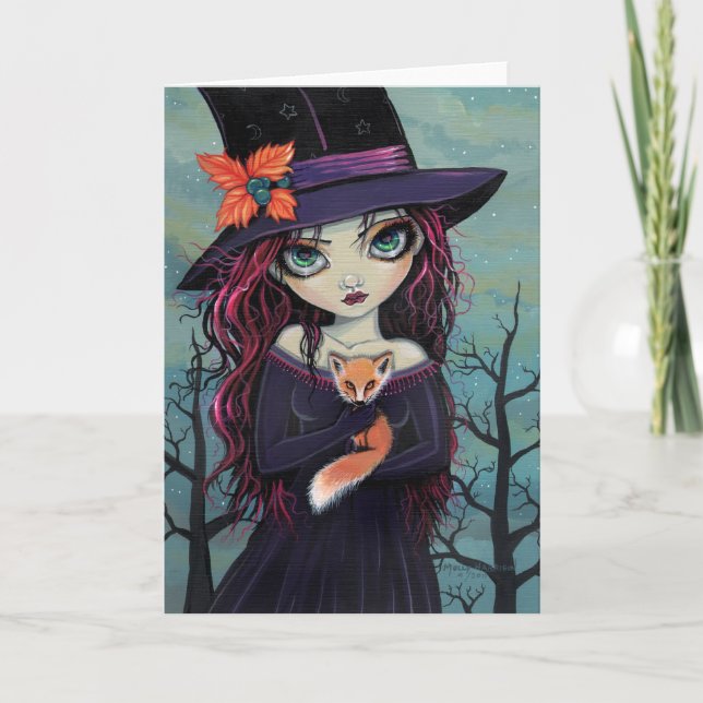 The Smirking Fox Witch and Red Fox Card (Front)