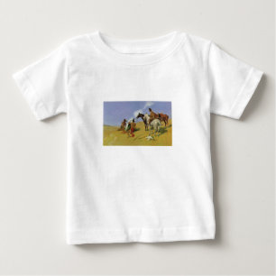 The Smoke Signal ~ Frederic Remington Baby T-Shirt