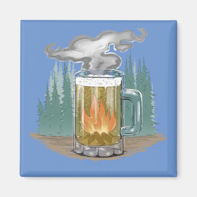 The Smokey Beer Magnet (Front)