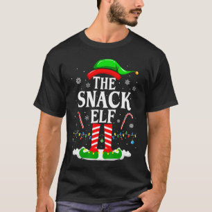 The Snack Elf Xmas Funny Matching Family Group Chr T-Shirt
