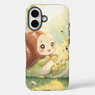 The Snail and the Magic of the Blossom Crowns iPhone 16 Case