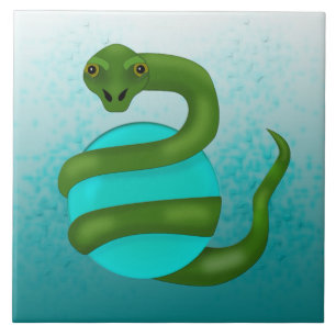 The Snake Ceramic Tile