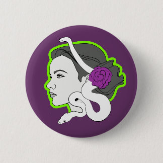 The Snake Lady 6 Cm Round Badge