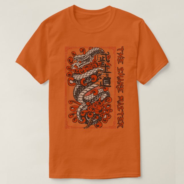 The Snake Master  T-Shirt (Design Front)