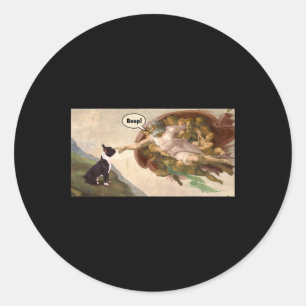 The Snoot Of French Bulldog Frenchie Bull Dog Meme Classic Round Sticker