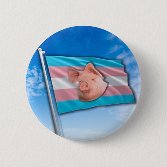 The snort of pride blue Button (Front)