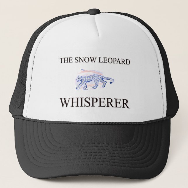 The Snow Leopard Whisperer Trucker Hat (Front)