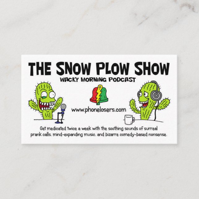 The Snow Plough Show Business Cards (Front)